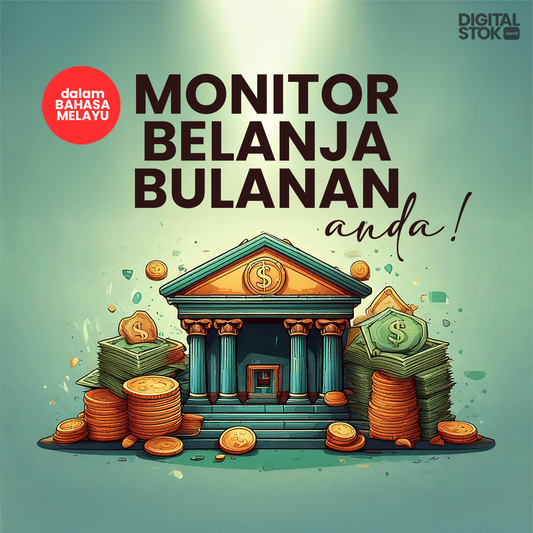 Sistem Mudah Monitor Belanja Bulanan Anda (Bahasa Melayu)